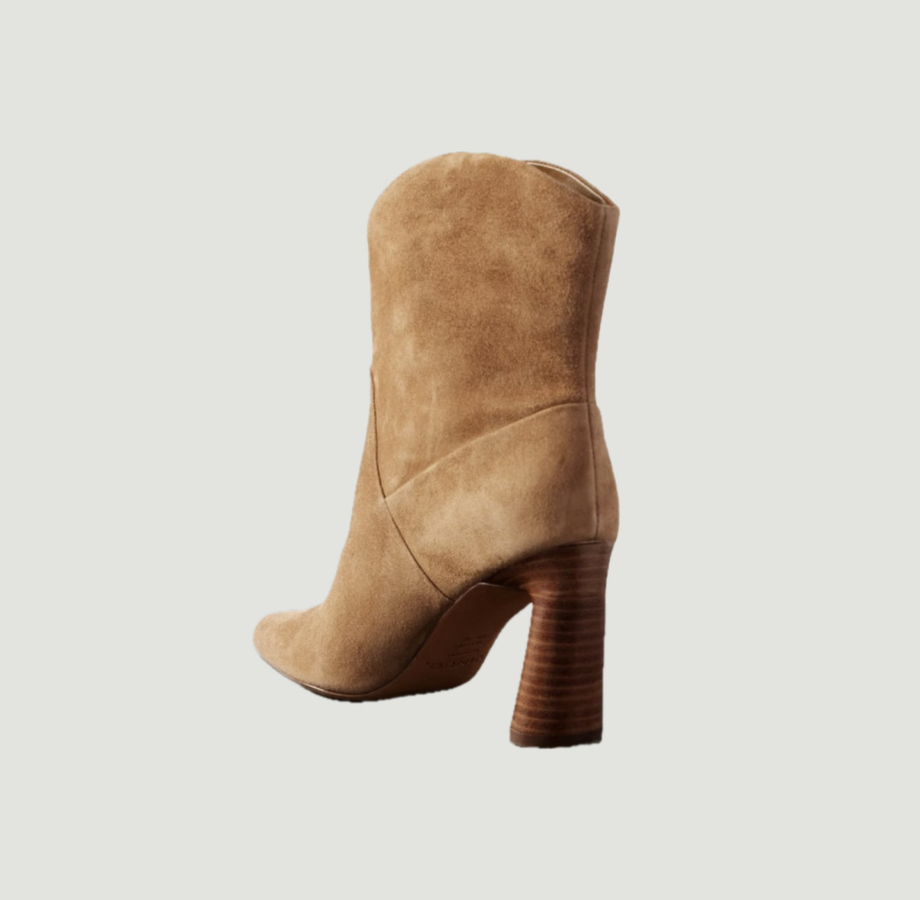 Vince Harlow Suede Ankle Boots - Light Fawn