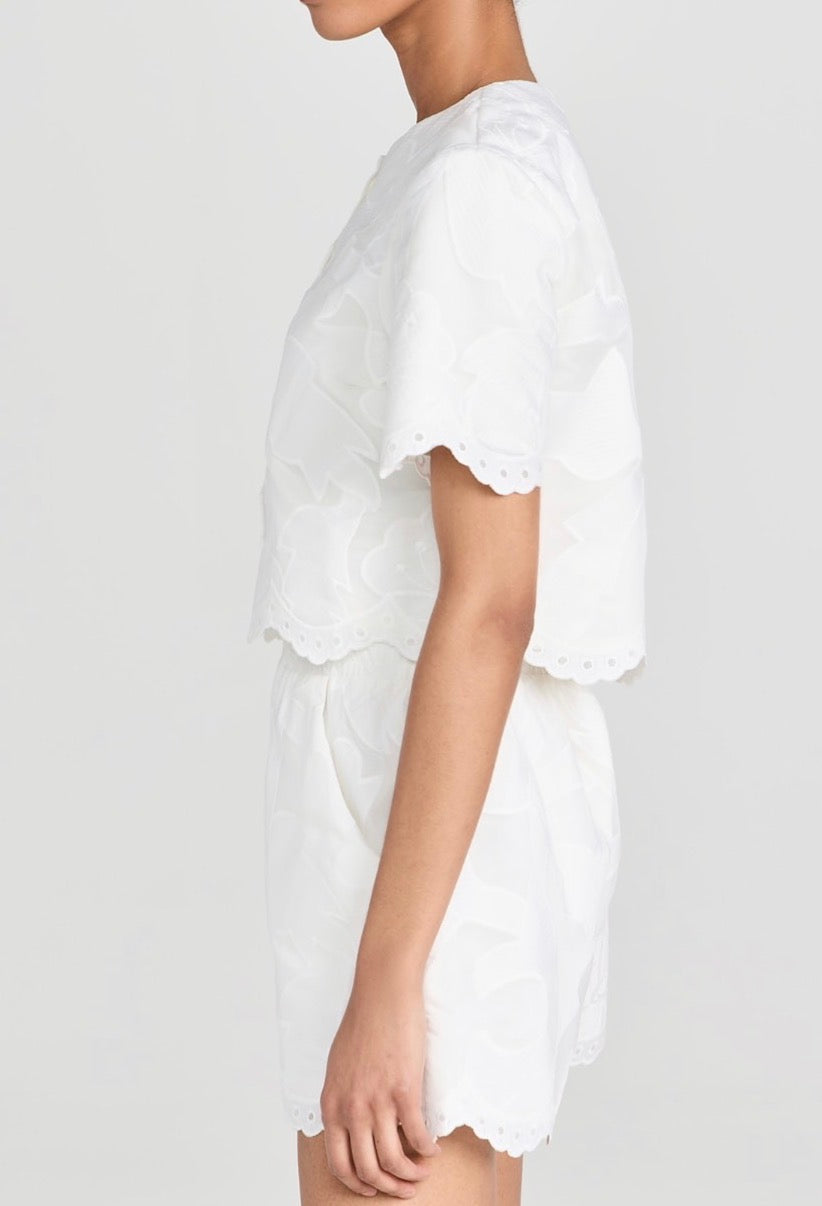 Amanda Uprichard Finley Top - White