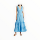 Du Paradis Rio Tiered Sleeveless Dress - Horizon Blue
