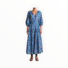 Apiece Apart Long Sleeve UVA Dress - Florette Blue