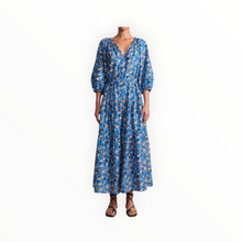 Apiece Apart Long Sleeve UVA Dress - Florette Blue