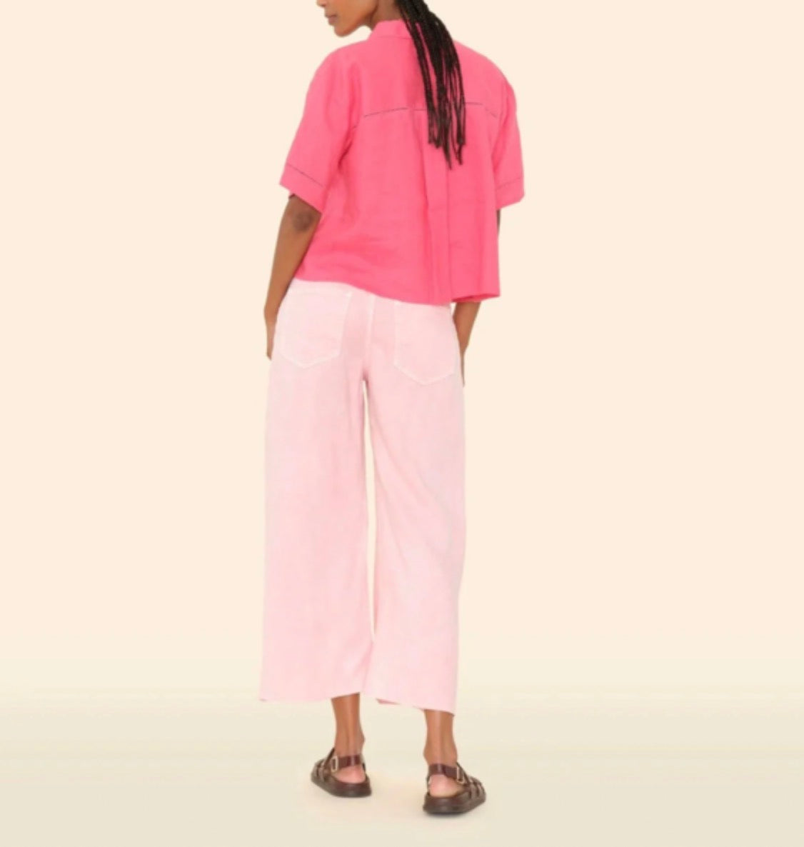 XiRENA Rianne Denim Pant - Pink Sand