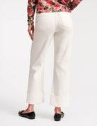 Frances Valentine Smarty Cuffed Jeans - White