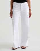 AG Jeans Saige Wide Leg Crop - Gallery White