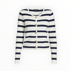Generation Love Logan Cardigan - White/Navy