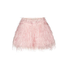 Rabens Saloner Roxana Plume Shorts - Powder Pink