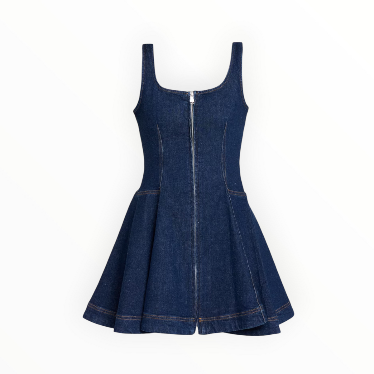 SIMKHAI Eleodra Denim Mini Dress - Imperial
