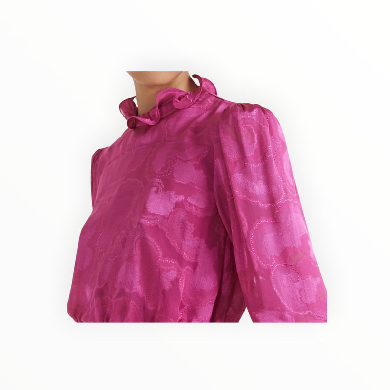 Saloni Rina B Dress - Pink Flambé