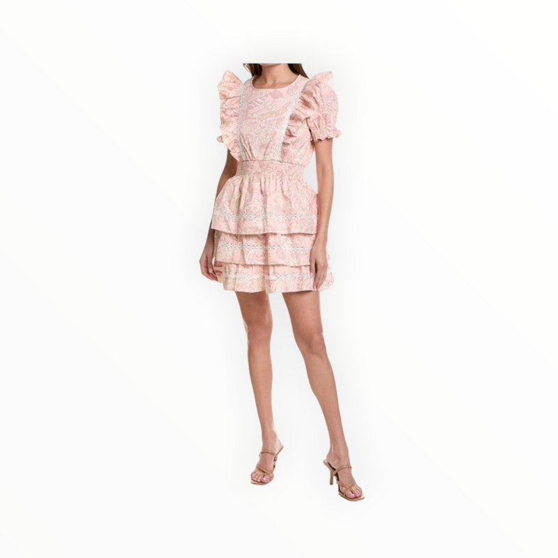 Sail To Sable X Palm Beach Lately Flutter Sleeve Mini Dress - Pink