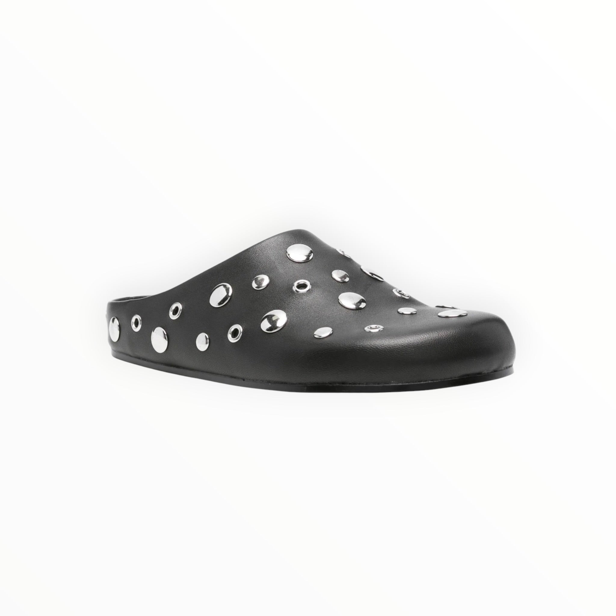 Lola Cruz Aureline Mule Flats - Black