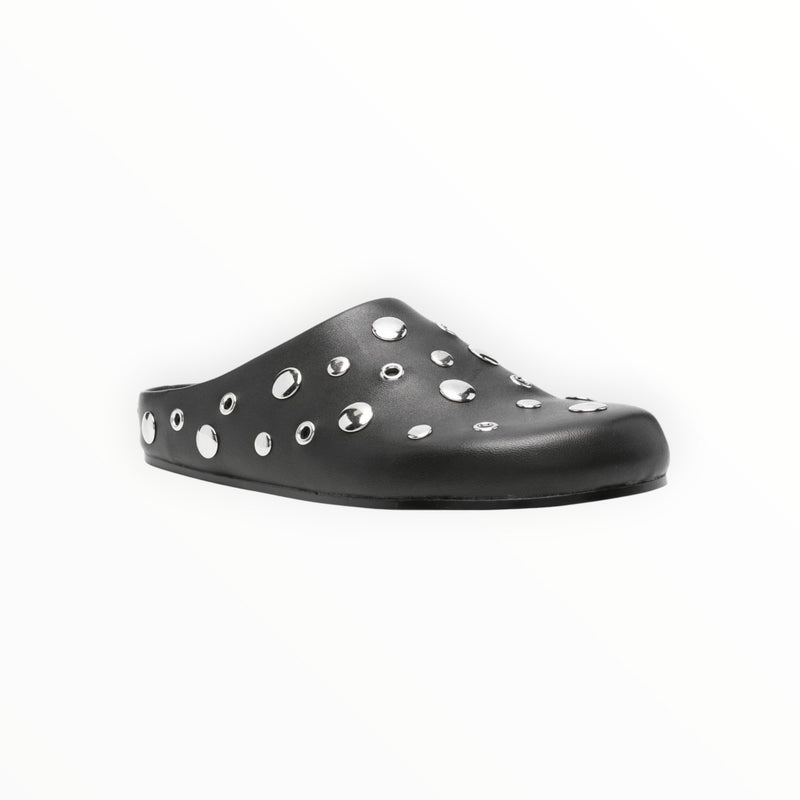 Lola Cruz Aureline Mule Flats - Black