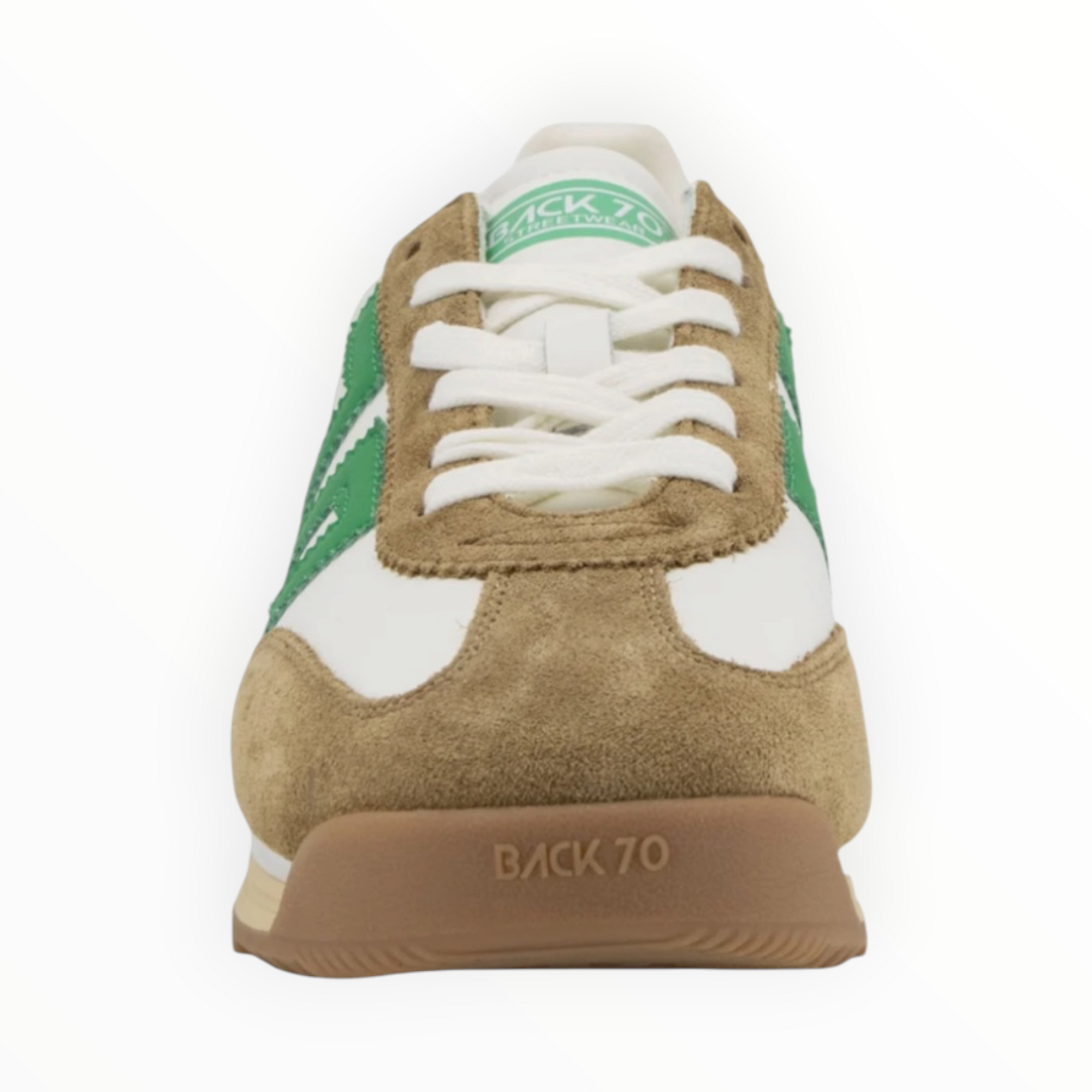 Back 70 Jogger Sneaker - White/Camel/Green