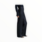 TWP Elizabeth St. Chintzed Pinstripe Suiting Pant - Indigo/Charcoal
