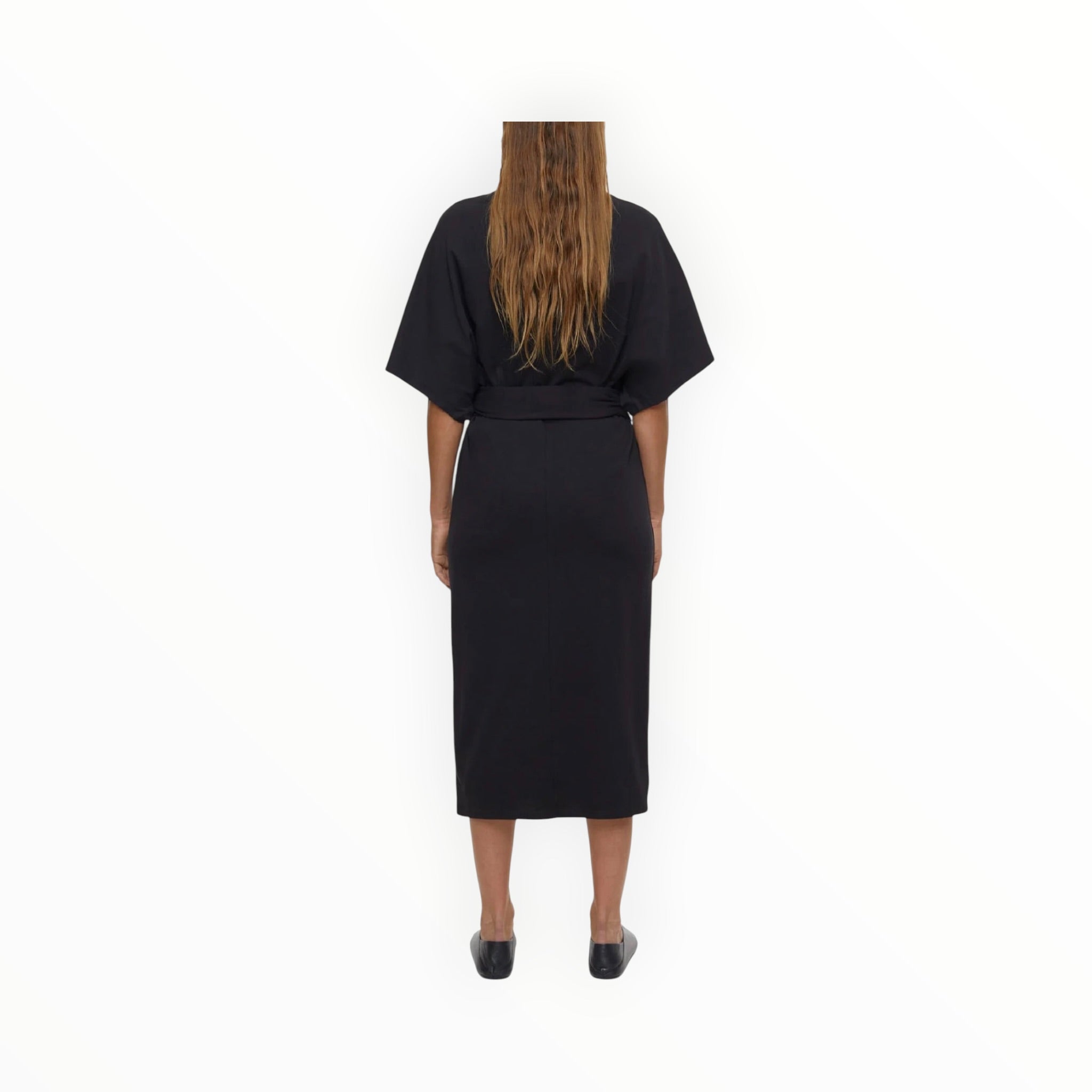 Closed Jersey Wrap Dress - Black