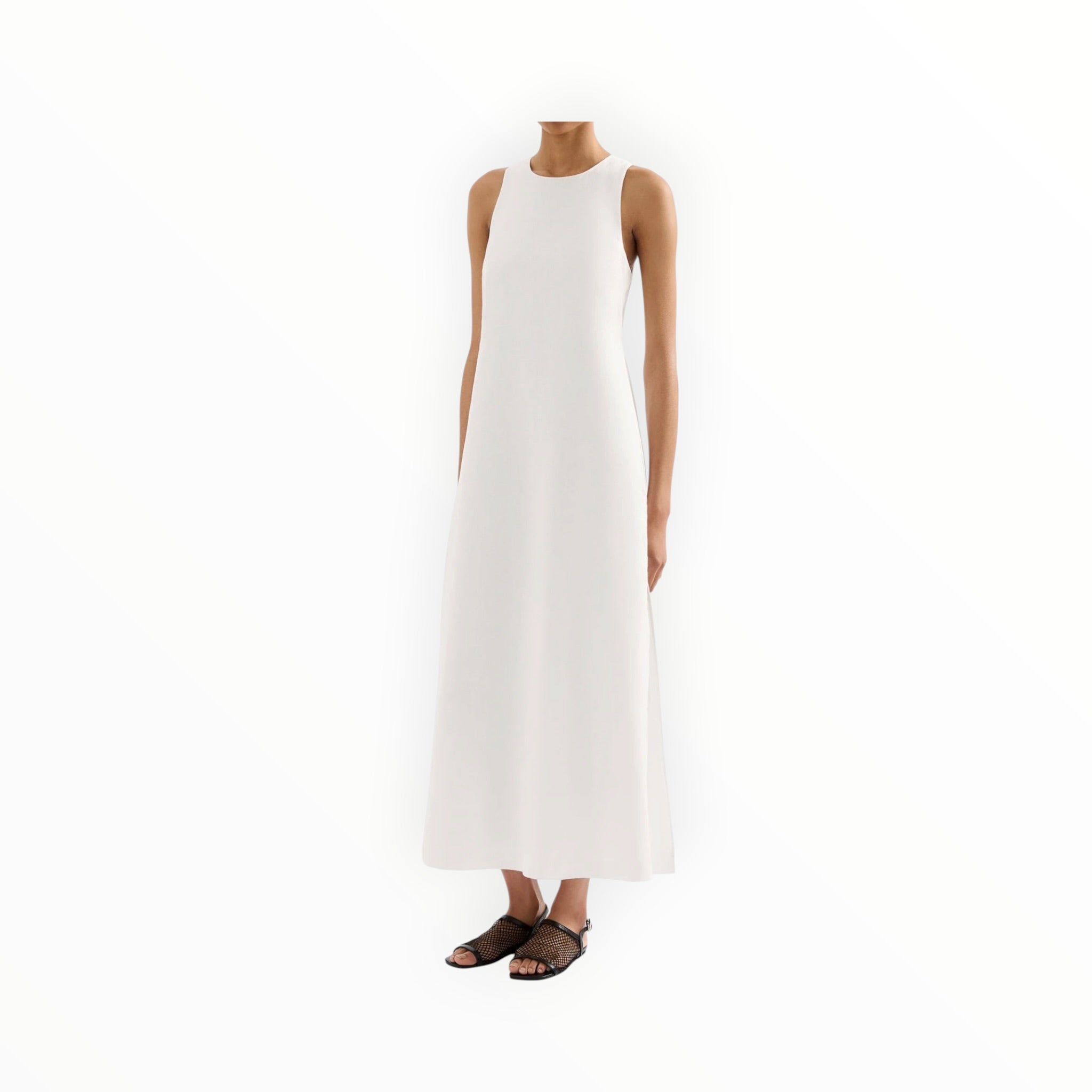 Nude Lucy Thilda Linen Maxi Dress - Cream