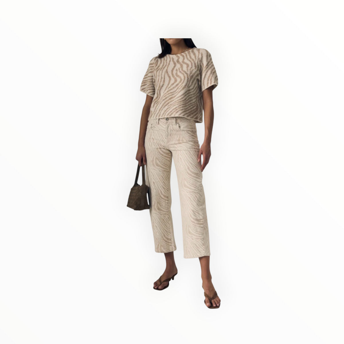 LE JEAN Nomad Ankle Jean - Zebra