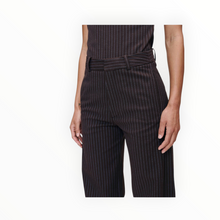 DL1961 Miro Barrel High Rise 28" Pants - Brown/Blue Stripe