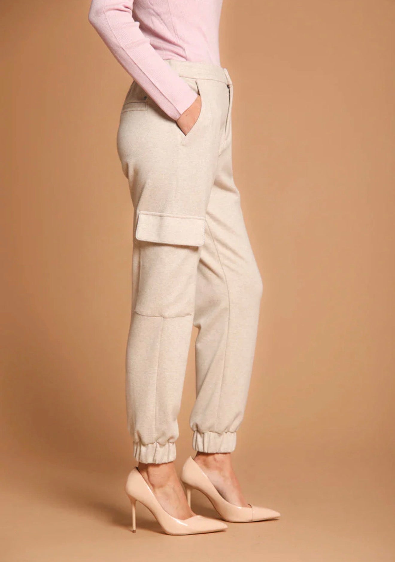 Mason's New York Easy Cargo Pant - Light Oatmeal