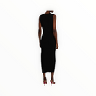 GAUGE81 Cesar V-Neck Rib Knit Midi Dress - Black