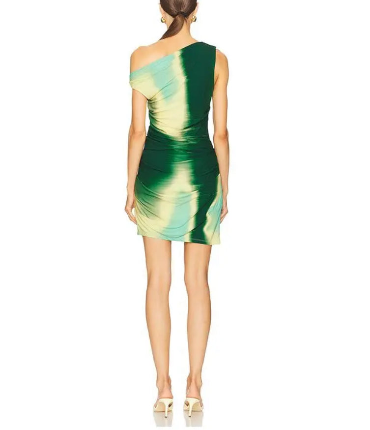 SIMKHAI Azalea Mini Dress - Sea Glass Sunset
