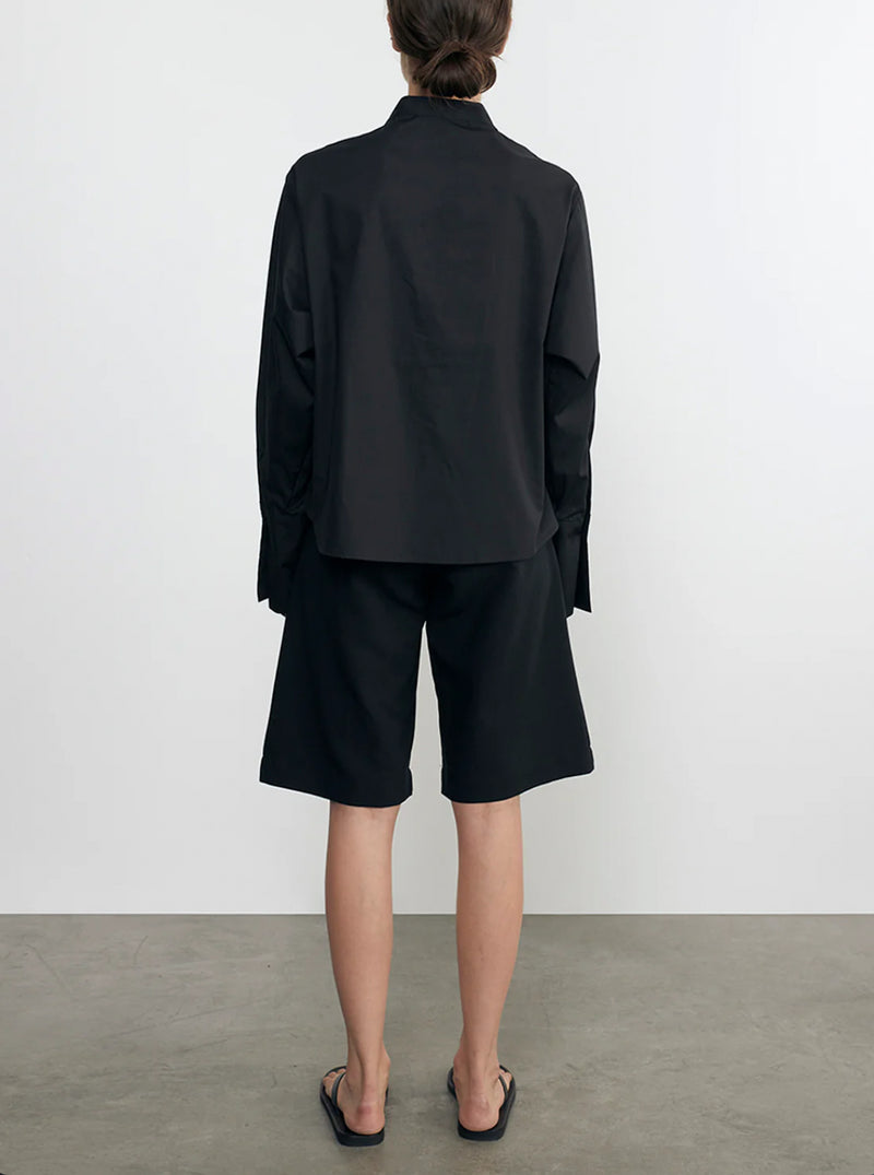 Enza Costa Twill Bermuda Short - Black