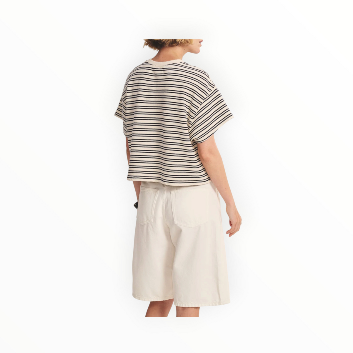 Velvet by Graham & Spencer Brissa Top - Natural/Navy