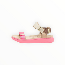 WODEN Line Tricolor Sandal - Raspberry Multi