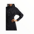 Proenza Schouler Olympia Habotai Shirtdress - Black