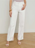 L'Agence Miley Jeans - Blanc Scarlett Red Contrast