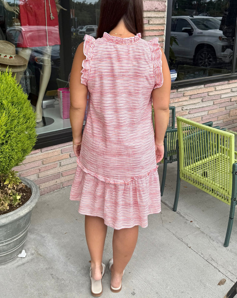 Fitzroy & Willa Nikki Dress - Pink Stripe