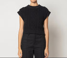 Cleobella Gigi Cropped Sweater Vest - Black