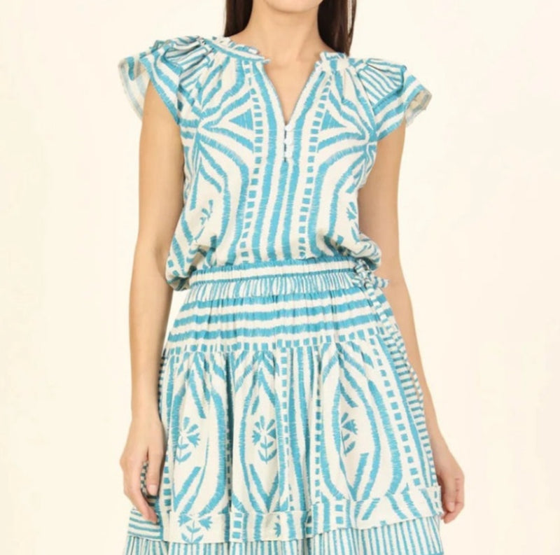 Omika Wilora Blouse - Jolie Lagoon