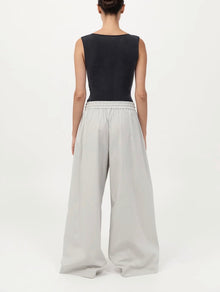 St. Agni Cupro Jersey Top - Black