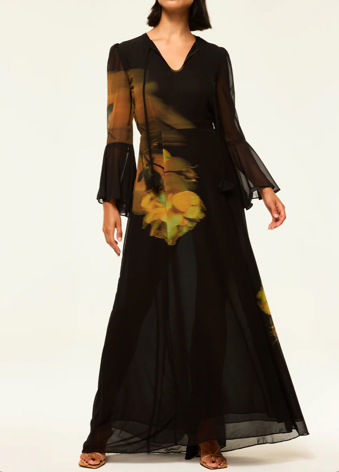 MISA Claire Dress - Yellow Rose Chiffon