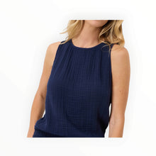 Michael Stars Janelle Tie Neck Tank - Nocturnal