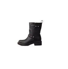 rag & bone RB Leather Moto Boots - Black