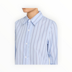 WE-AR4 The Rebel Striped Wool Shirt - Blue Stripe