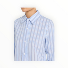 WE-AR4 The Rebel Striped Wool Shirt - Blue Stripe