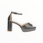 Pelle Moda Pearly Ankle Strap Platform Sandal - Pewter