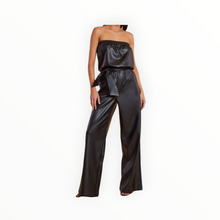 bishop + young Glam Slam Vegan Leather Jumpsuit - Black