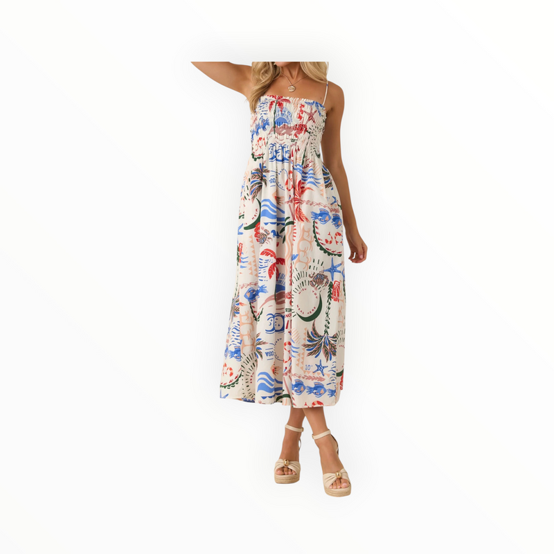 Z Supply Cornelia Getaway Midi Maxi Dress - Multi