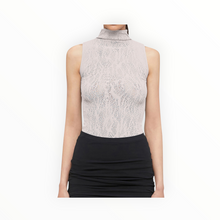 Wolford Snake Lace Top Sleeveless - Platinum