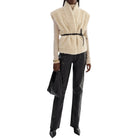 Lamarque Dua Reversible Sherpa Vest - Ecru