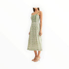 Adelyn Rae Blossom Pleated Midi Dress - Green/Multi