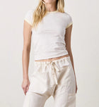 NSF Bodhi Slub Jersey Ringer Baby Tee - Ivory/Lemonade