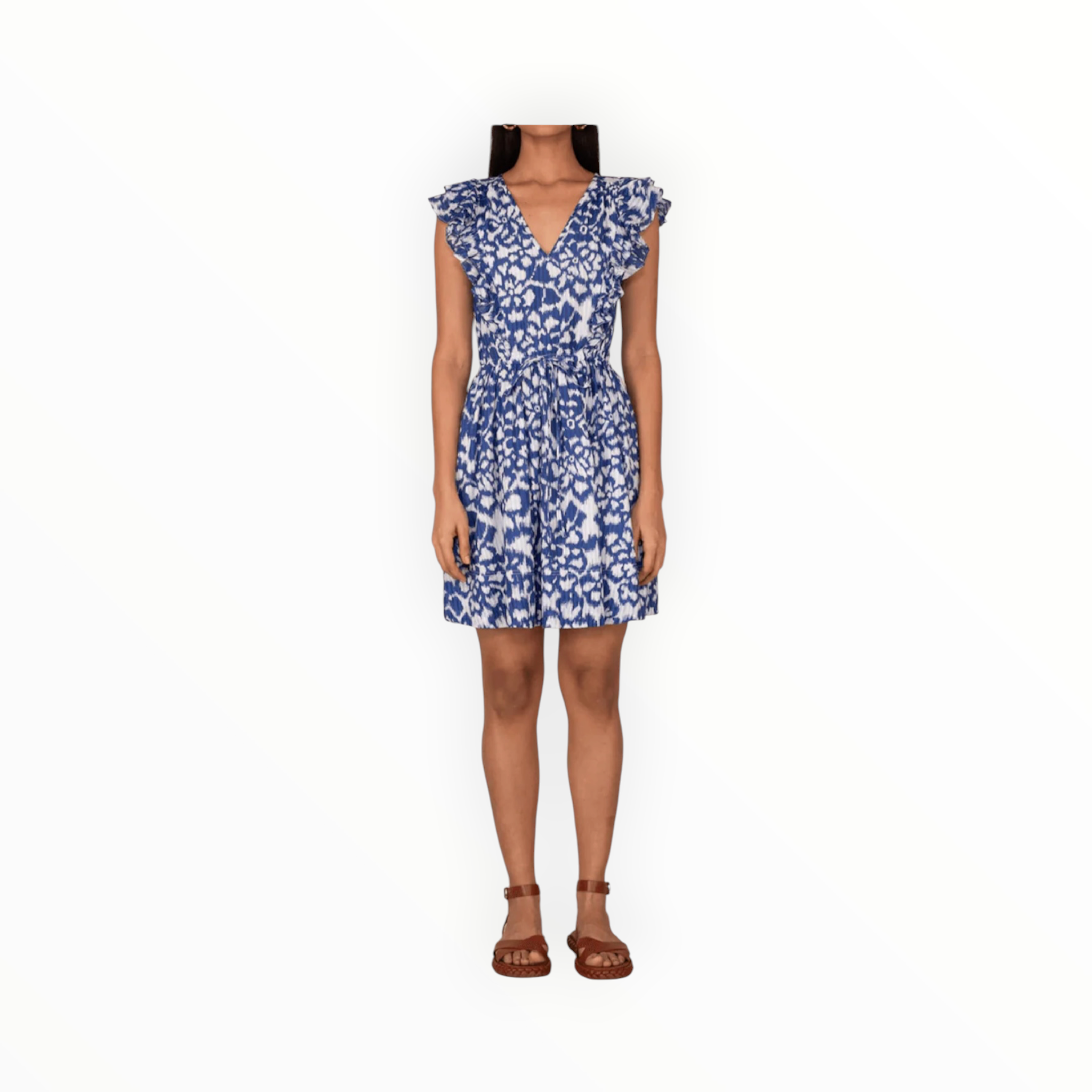 Banjanan Felka Dress - Ikat Bluing