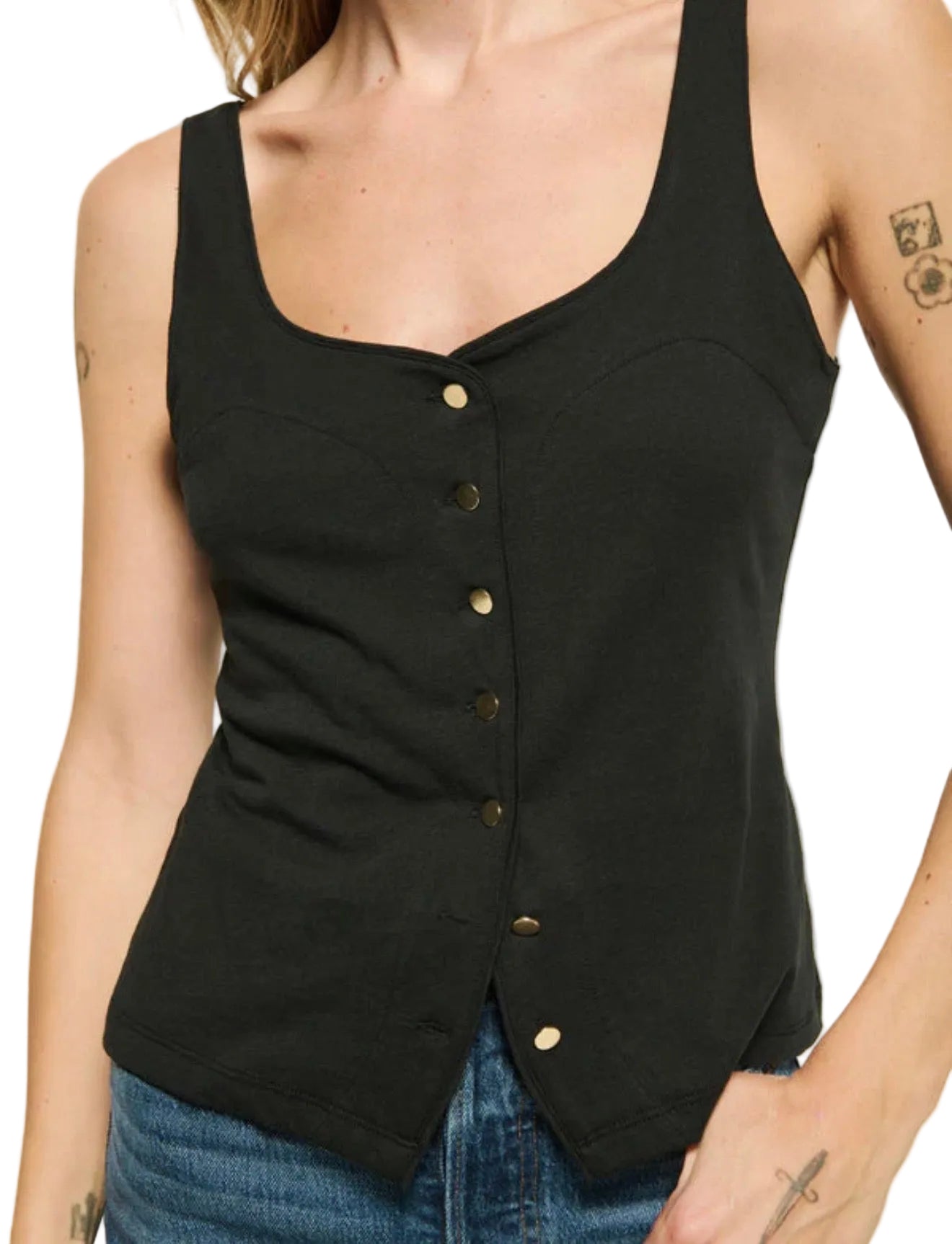 Nation Ltd Brya Tank - Jet Black