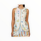 Ranna Gill Novara Sleeveless Waist Coat - Multi Color