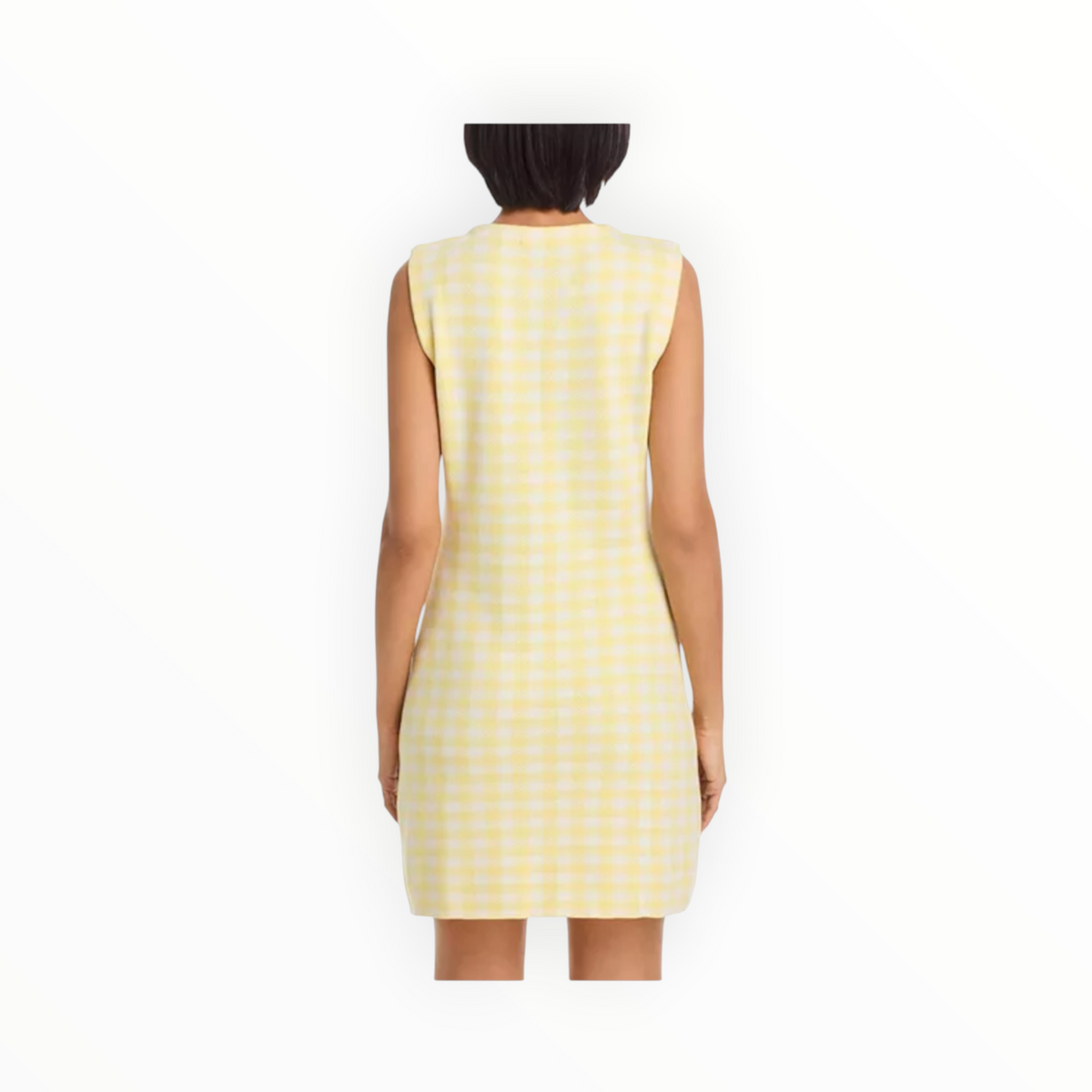 525 America Ember Button Front Sleeveless Dress - Lemon