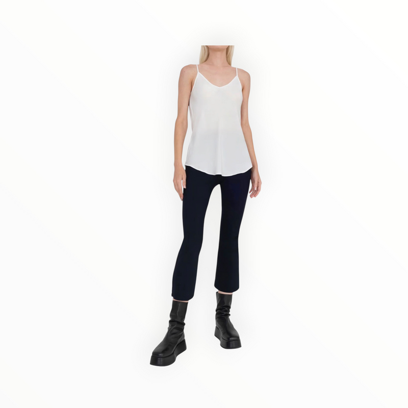 Elaine Kim Mitra Tech Stretch Cropped Side Zip Pant - Black